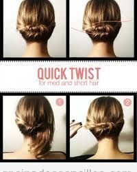 Recogido «twist» para pelo corto y media melena, tutorial paso a paso