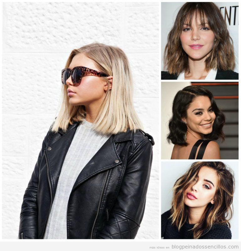 5 Peinados media melena y pelo corto para mujer, tendencia en primavera verano 2017